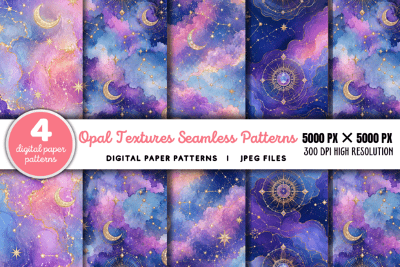 Download Opal Textures Digital Paper Pattern - Textures Collection