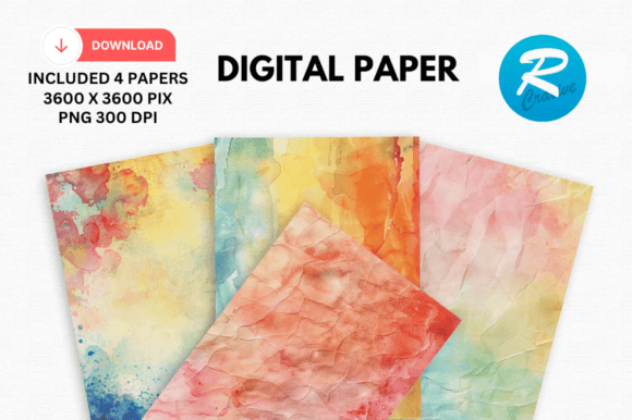 Download Watercolor Bohemian Digital Paper Patter - Premium Resources