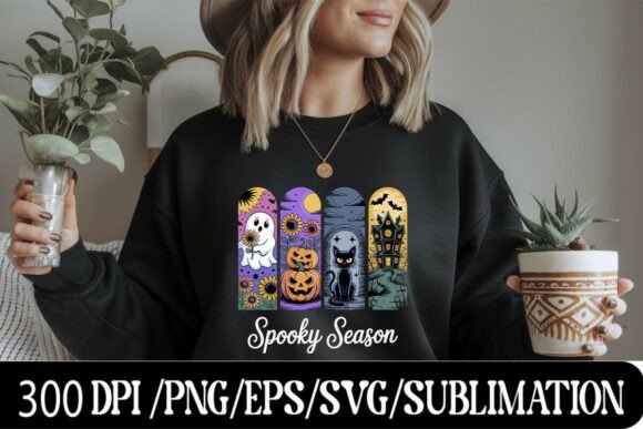Download "Spooky Season Halloween Art with Ghost - Spooky Collection