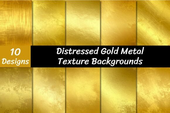 Download Distressed Metallic Gold Textures - Textures Collection