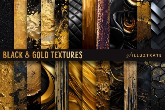 Download Black and Gold Digital Textures | Gold - Textures Collection