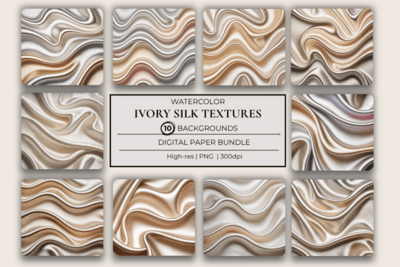 Download Ivory Silk Textures Background Set - Textures Collection