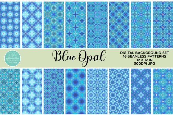 Download Blue Opal Seamless Background Textures - Textures Collection