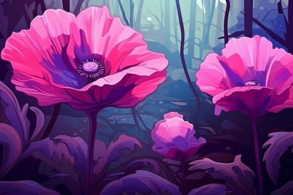 Download Poppy Field Scenes Flower Textures - Textures Collection