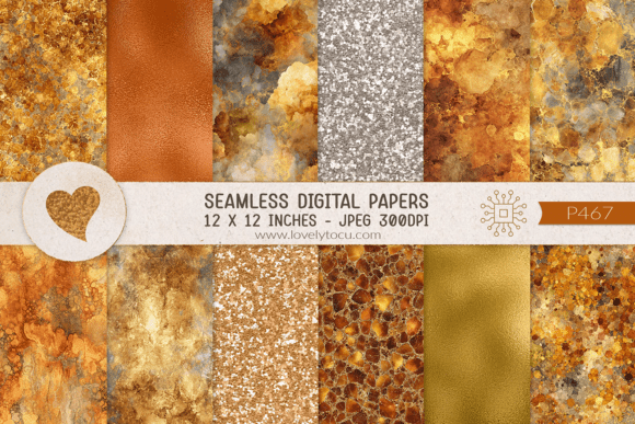 Download Amber Metallic and Stone Textures - Textures Collection
