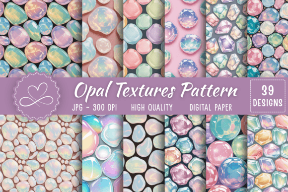 Download Opal Textures Digital Paper - Textures Collection
