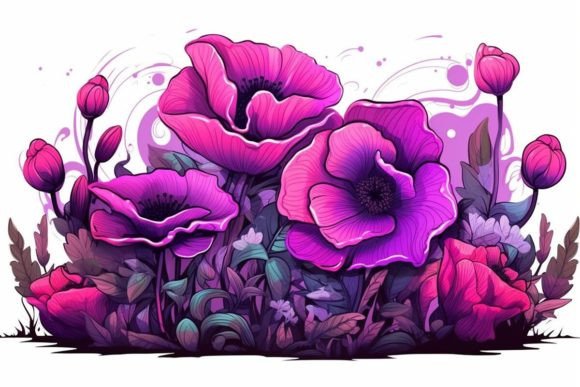 Download Poppy Field Scenes Flower Textures - Textures Collection