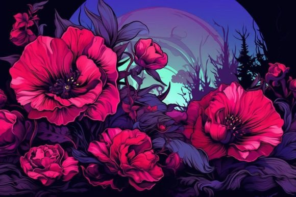 Download Poppy Field Scenes Flower Textures - Textures Collection