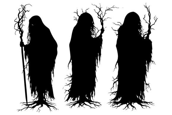 Download Spooky Silhouette Vector Element Set - Spooky Collection